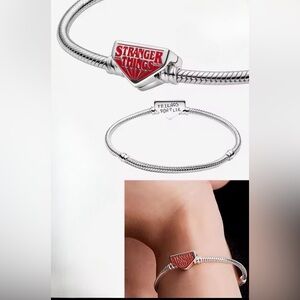 Stranger Things Silver Bracelet Size:19